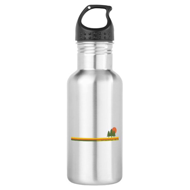 Kings Canyon National Park Pine Trees Sun 532 Ml Water Bottle (Front)