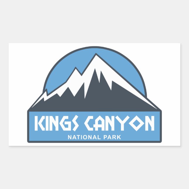 Kings Canyon National Park Rectangular Sticker (Front)