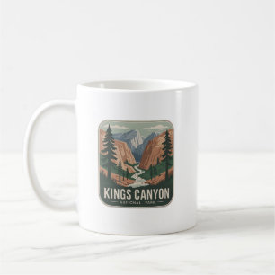 Kings Canyon National Park Retro Badge Coffee Mug