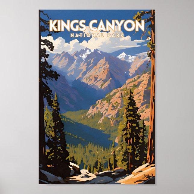 Kings Canyon National Park Travel PS Poster (Front)