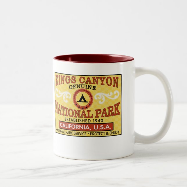 Kings Canyon National Park Two-Tone Coffee Mug (Right)