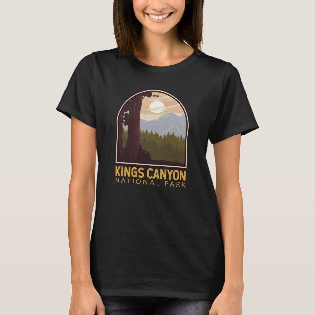 Kings Canyon National Park Vintage Emblem T-Shirt (Front)