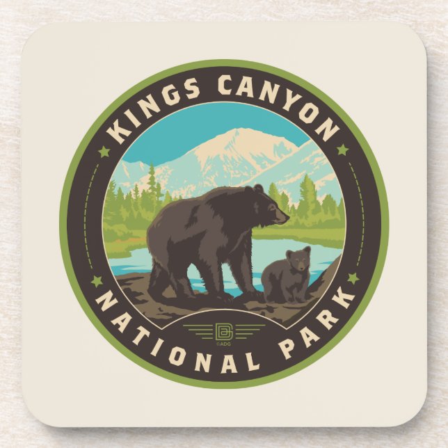 Kings Canyon National Parks Coaster (Front)