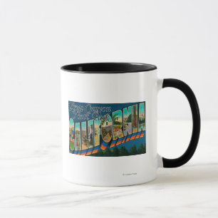 Kings Canyon Nat'l Park, CA - Large Letter Scene Mug