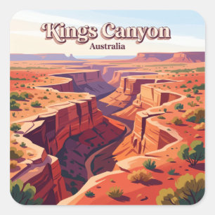 Kings Canyon Watarrka Australia Square Sticker