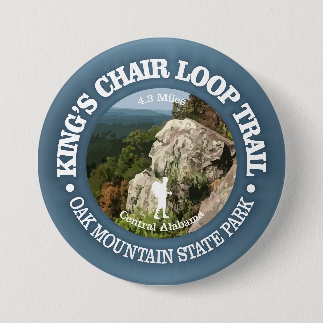 King's Chair Loop (rd) 7.5 Cm Round Badge (Front)