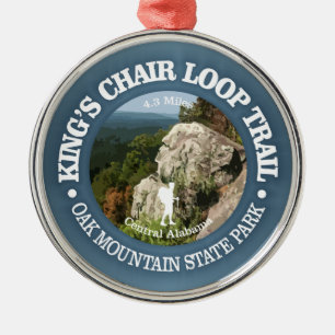 King's Chair Loop (rd) Metal Ornament