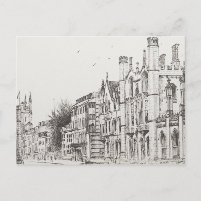 Kings College Cambridge 2007 Postcard (Front)