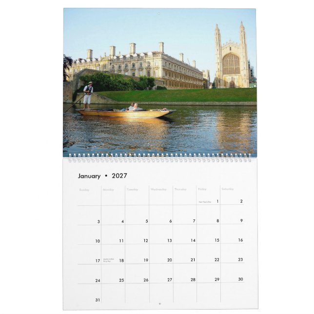 King's College Chapel 2010 Calendar (Jan 2027)