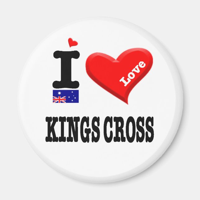 KINGS CROSS - I Love Magnet (Front)