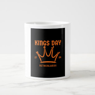 Kings Day 2026 Netherlands orange crown mug