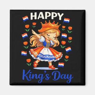 Kings Day Netherlands Flag Koningsdag Dutch Magnet