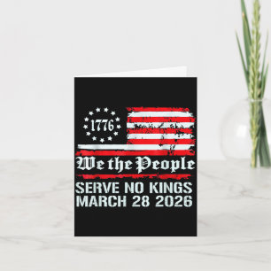 Kings in america march 28 2026 kings day funny card