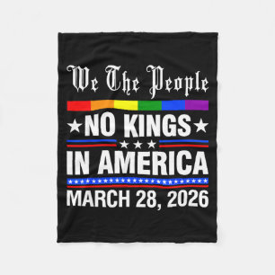 Kings in america march 28 2026 kings day funny fleece blanket