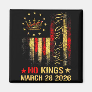 Kings in america march 28 2026 kings day funny Kin Magnet