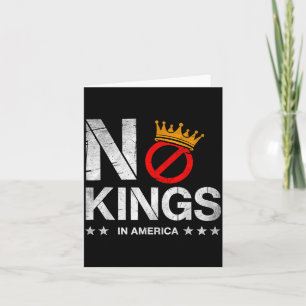 Kings In America Patriotic Pro-Democracy Protest Card