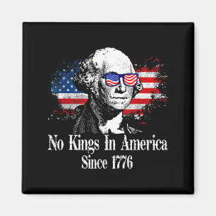 Kings in america since 1776 distressed usa flagKin Magnet