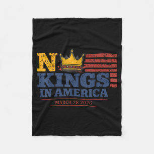 Kings March 28 2026 Kings Day Vintage Funny Men Fleece Blanket
