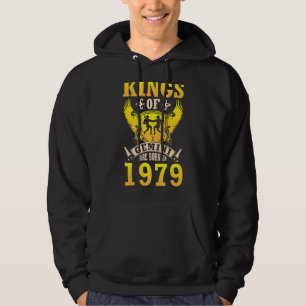 Kings Of Gemini Are Born In 1979 Happy Birthday 43 Hoodie