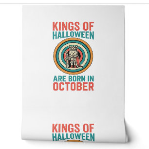 Kings Of Halloween October Birthday Vintage Shirt_ Wallpaper