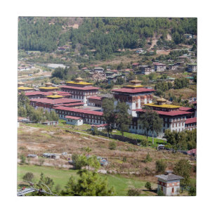 King's palace in Thimphu - Bhutan Ceramic Tile