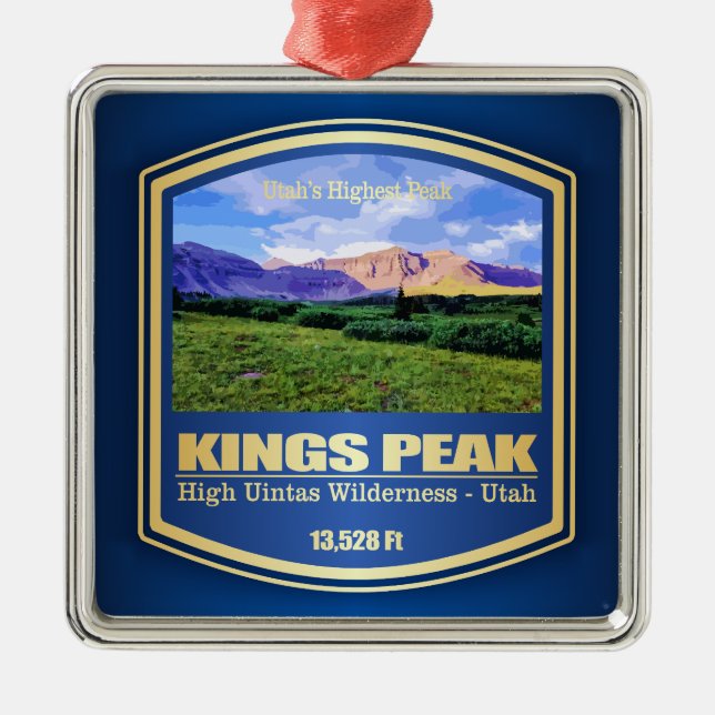 Kings Peak (PF) Metal Ornament (Front)