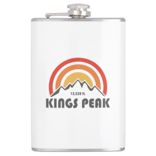 Kings Peak, Utah Hip Flask