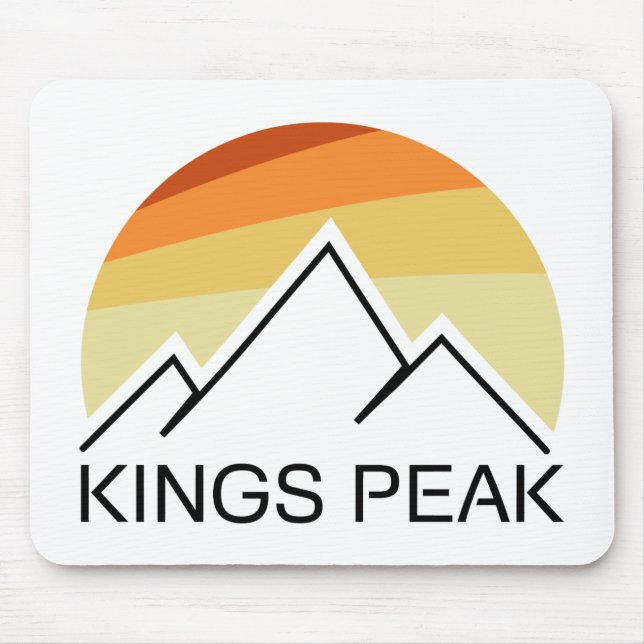 Kings Peak Utah Retro Mouse Pad (Front)