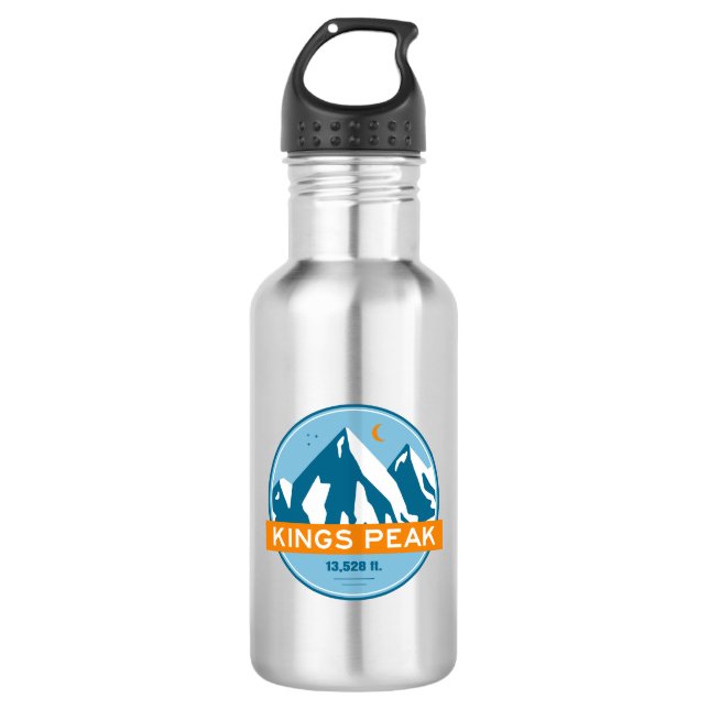 Kings Peak Utah Stars Moon 532 Ml Water Bottle (Front)
