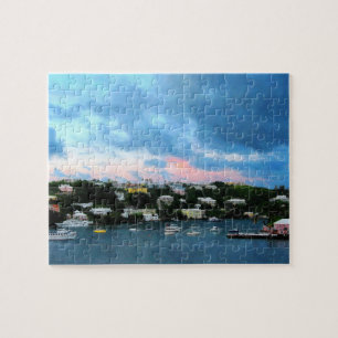 King's Wharf Bermuda Harbour Sunrise Jigsaw Puzzle