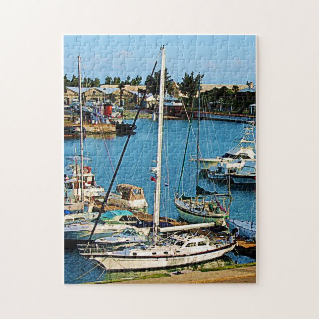 King's Wharf Bermuda Jigsaw Puzzle (Vertical)