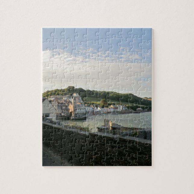 Kingsand and Cawsand Cornish Seafront Jigsaw Puzzle (Vertical)