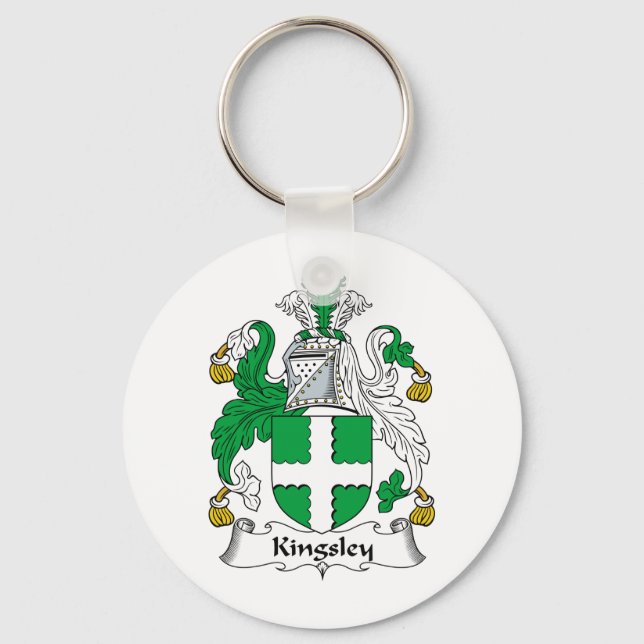 Kingsley Family Crest Key Ring (Front)