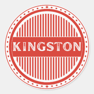 Kingston City Pride Emblem – Canadian Identity Classic Round Sticker