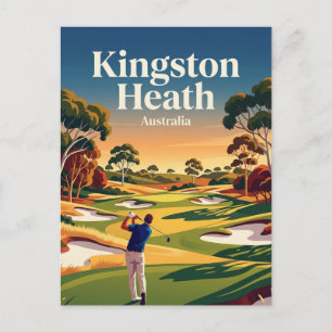 Kingston Heath Golf Club Australia Postcard