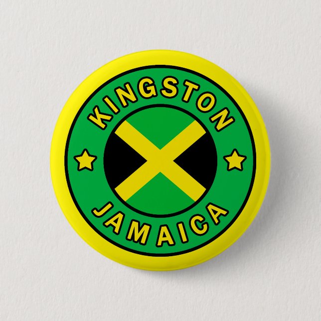 Kingston Jamaica 6 Cm Round Badge (Front)