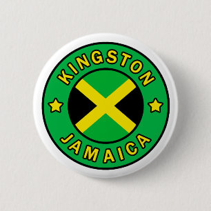 Kingston Jamaica 6 Cm Round Badge