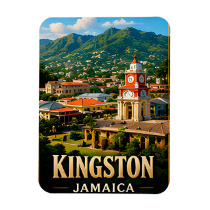 Kingston Jamaica Blue Mountains Travel Souvenir Magnet