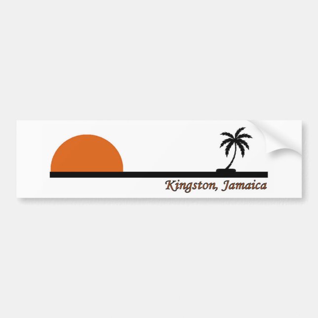 Kingston, Jamaica Bumper Sticker (Front)