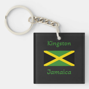 Kingston Jamaica – Jamaican Flag   Keychain