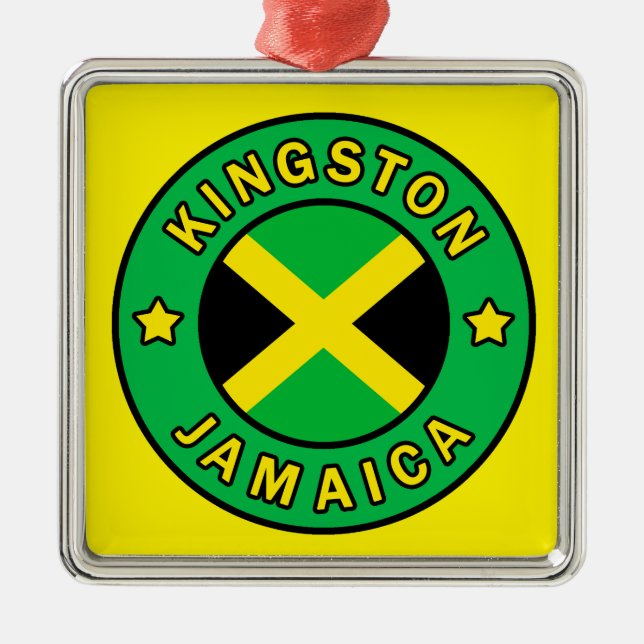 Kingston Jamaica Metal Ornament (Front)