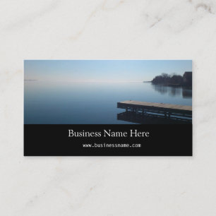 Kingston lake,Ontario. Beautiful photo of lake Business Card