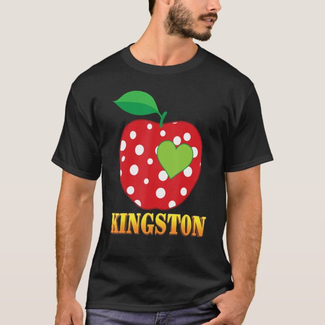 Kingston Love School Back To School Boy Kid Studen T-Shirt (Front)