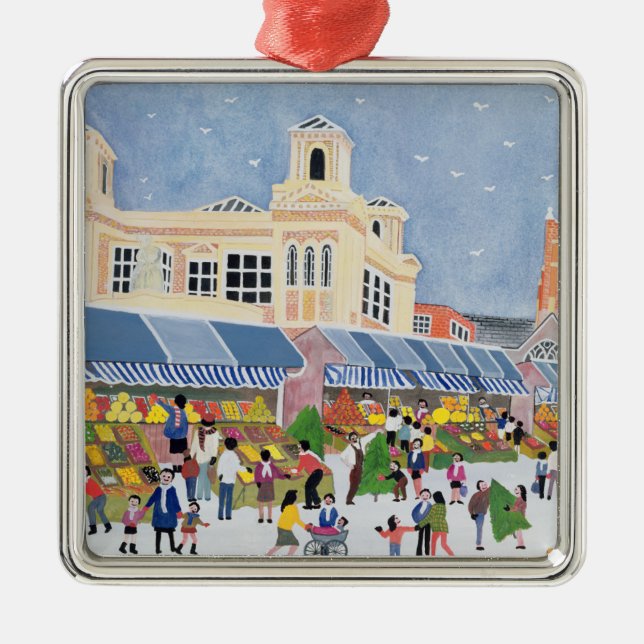 Kingston Market Surrey  2 Metal Tree Decoration (Front)