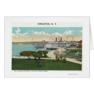 Kingston Point View of Hendrick Hudson Steamer