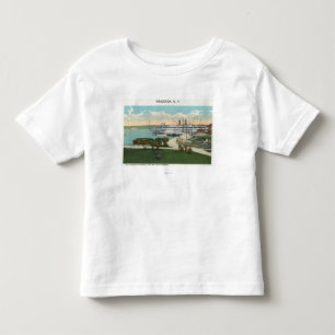 Kingston Point View of Hendrick Hudson Steamer Toddler T-Shirt