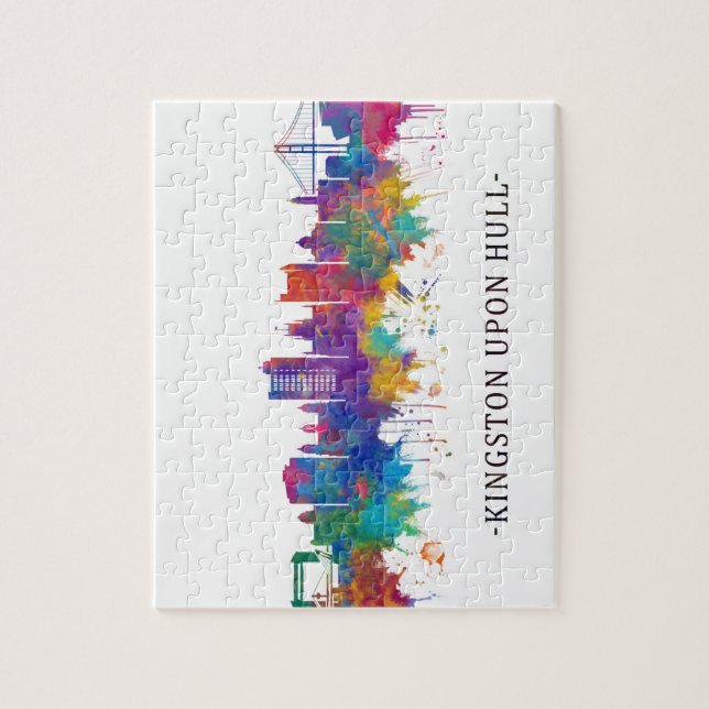 Kingston upon Hull England Skyline Jigsaw Puzzle (Vertical)