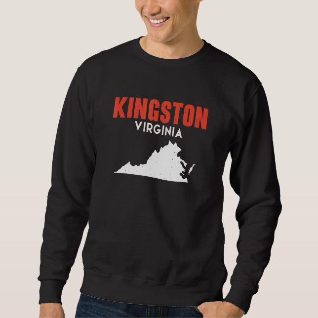 Kingston Washington USA State America Travel Washi Sweatshirt (Front)