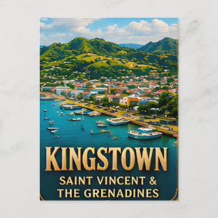 Kingstown Saint Vincent Caribbean Travel Souvenir Postcard
