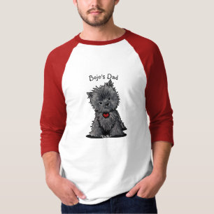 KiniArt Affenpinscher 3/4 Sleeve Raglan T-Shirt